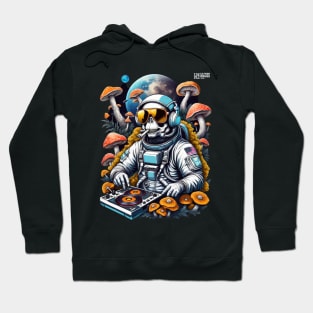 Psychedelic Dj Astronaut - Catsondrugs.com - astronaut, space, stars, galaxy, nasa, cool, planets, funny, universe, astros, astronomy, trippy, surreal, asteroidday, planet Scale Hoodie